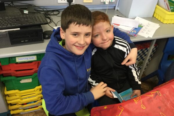 Year 7 Buddies Pay An Easter Visit To Year 1